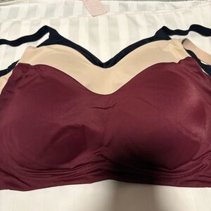 Bundle of 3 Vanity Fair Beauty Back Simple Sizing Wireless Bra - 72118, size L